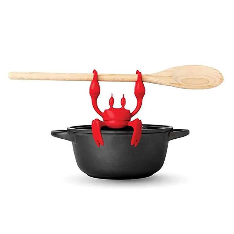 Red Crab Spoon Holder Kitchen Tool