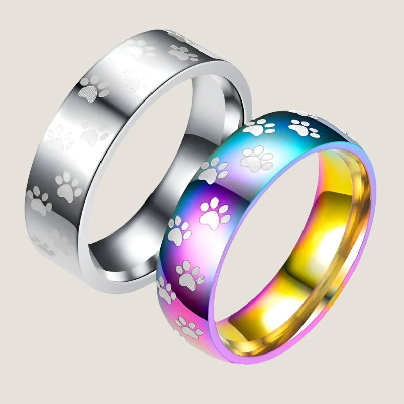Animal Paw Print Rings-What About Noah