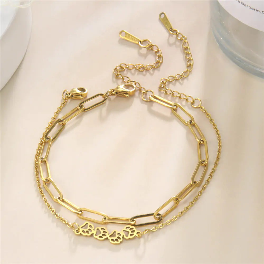 Animal Paw Stainless Steel Bracelet-What About Noah
