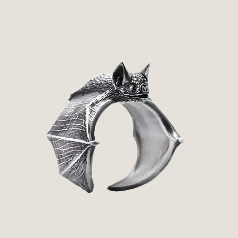 Antique-Style-Silver-Bat-Ring-What About Noah