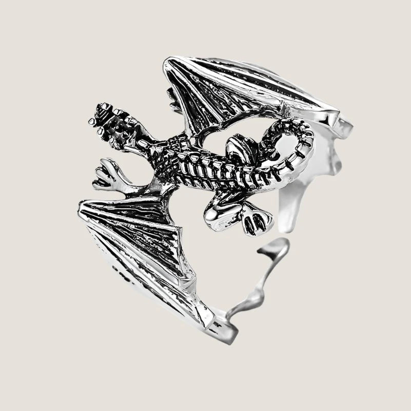 Antique-Style-Silver-Dragon-Ring-What About Noah