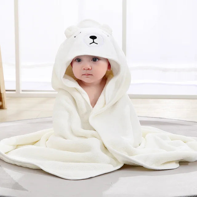 Cartoon Animal Baby Bath Towels-What About Noah