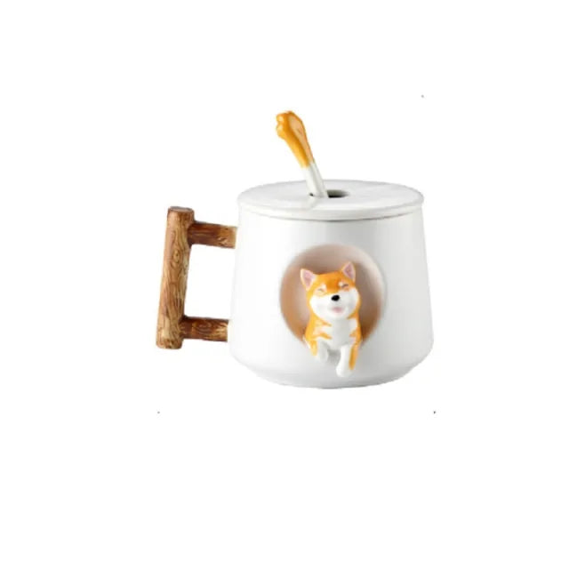 Ceramic Shiba Inu Mug-What About Noah