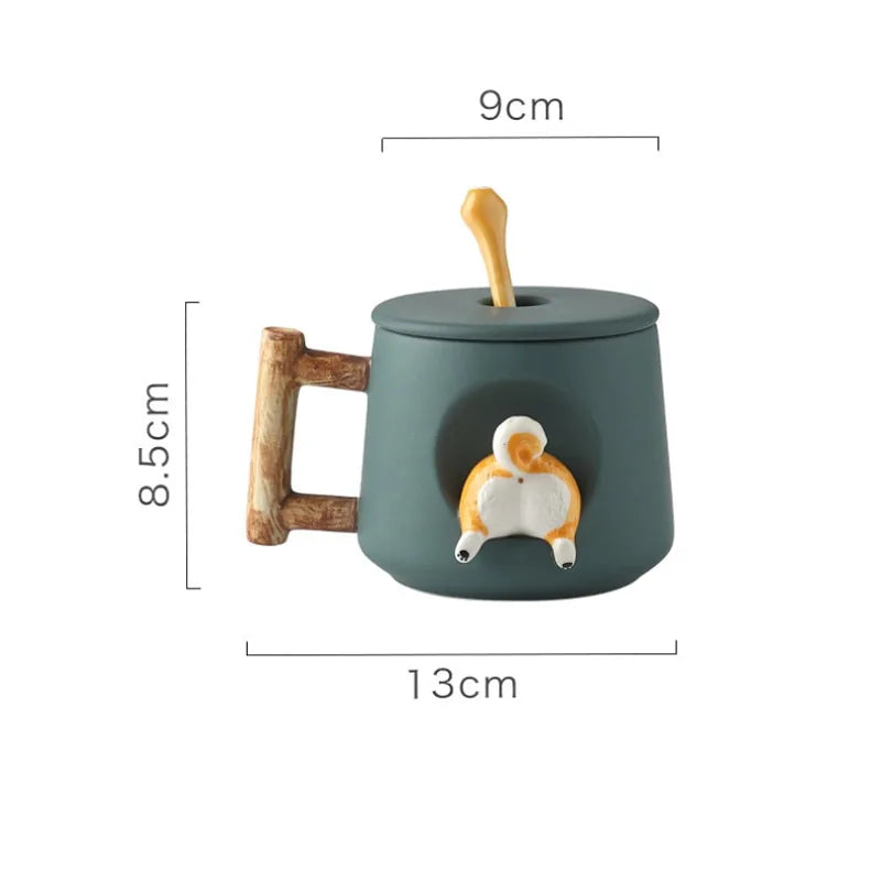 Ceramic Shiba Inu Mug-What About Noah