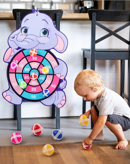 Children's Cartoon Animal Dart Board-What About Noah