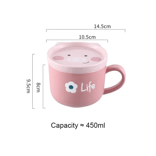 Cute Animal Ceramic Cup-What About Noah