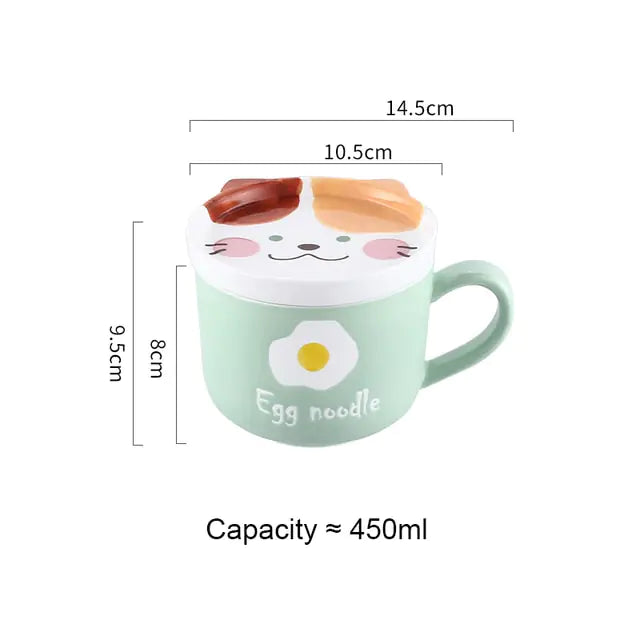 Cute Animal Ceramic Cup-What About Noah