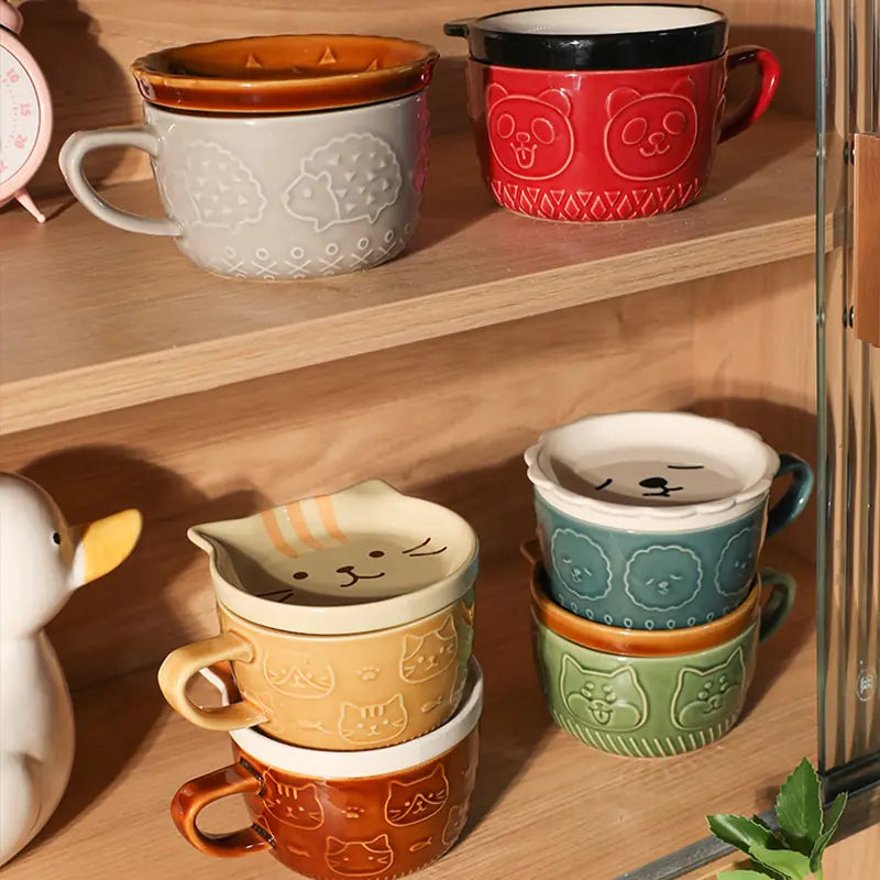 Cute Animal Ceramic Cup-What About Noah