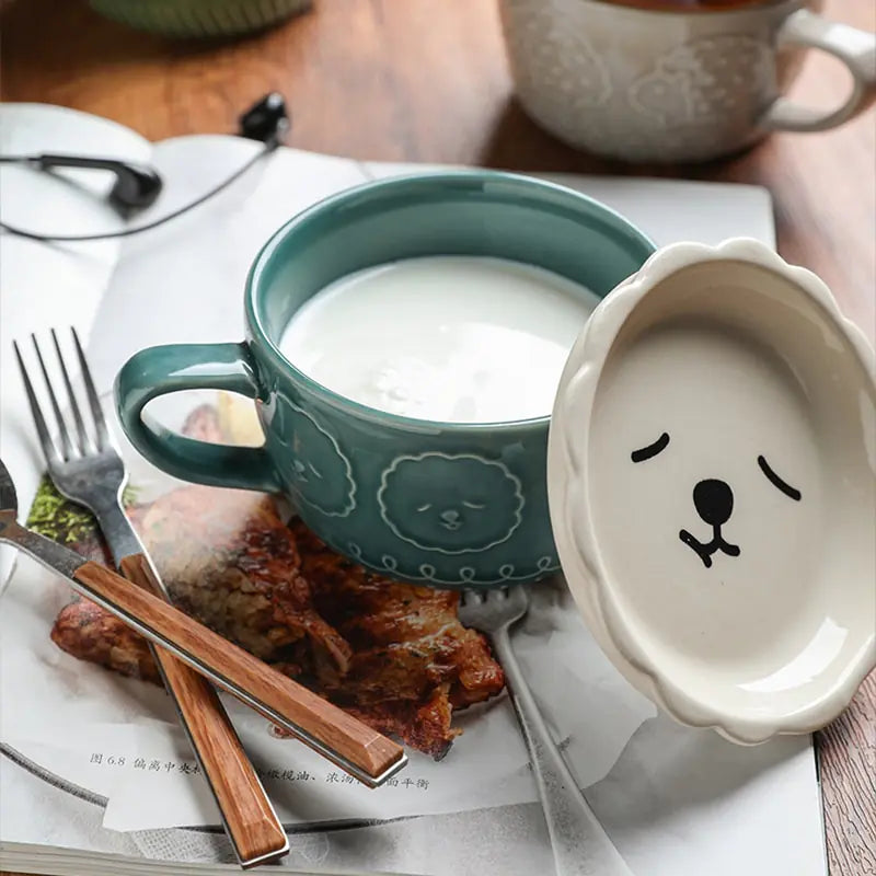 Cute Animal Ceramic Cup-What About Noah