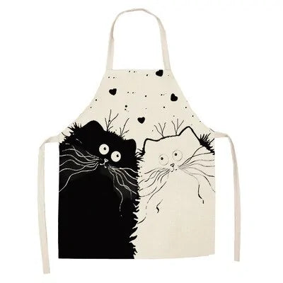 Cute Cat Kitchen Apron-What About Noah