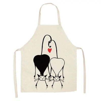Cute Cat Kitchen Apron-What About Noah