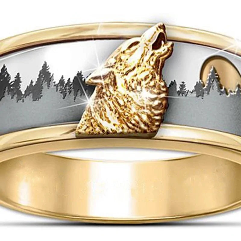 Deep Forest Wolf Ring-What About Noah