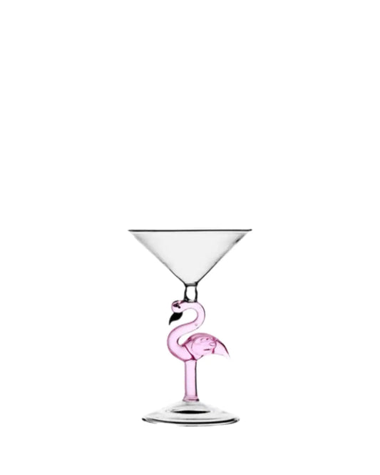 Flamingo Martini Glass-What About Noah