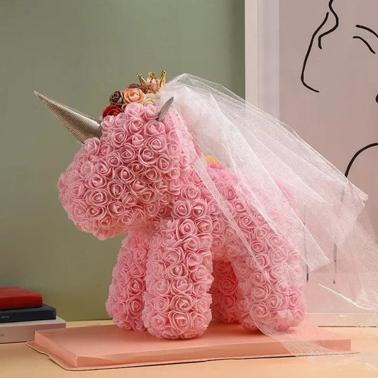 Floral Fantasy Unicorn Figurine-What About Noah