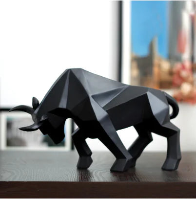 Geometric Bull & Bear Statues-What About Noah