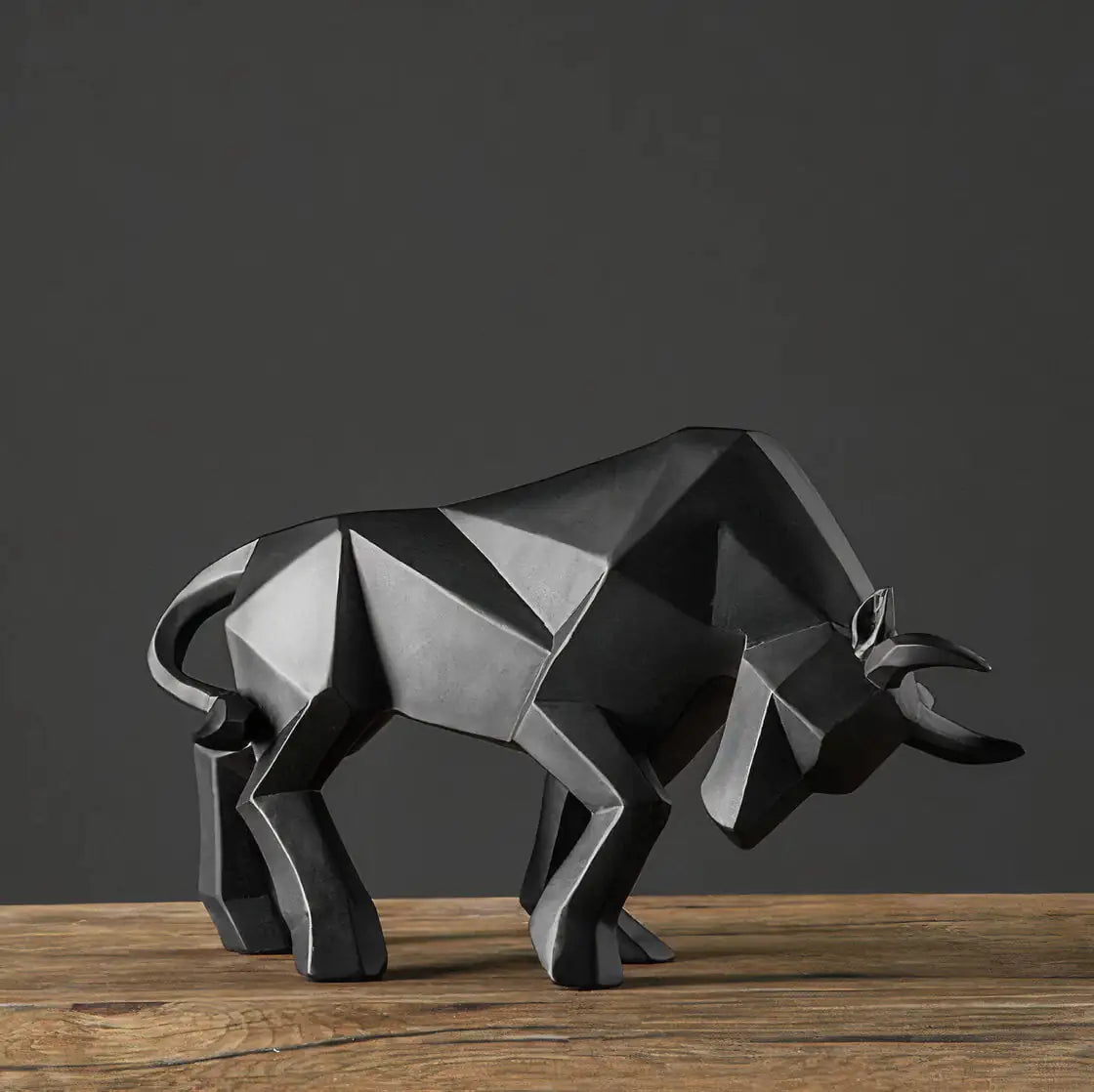 Geometric Bull & Bear Statues-What About Noah