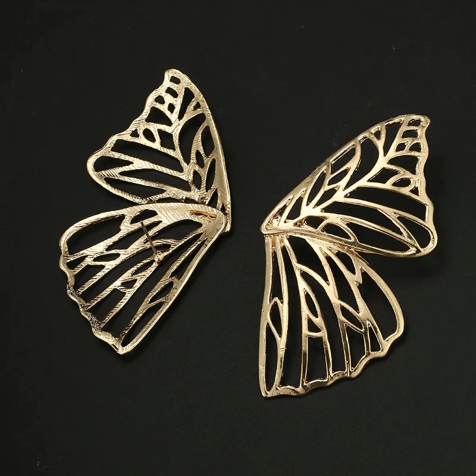 Gold Butterfly Earrings-What About Noah