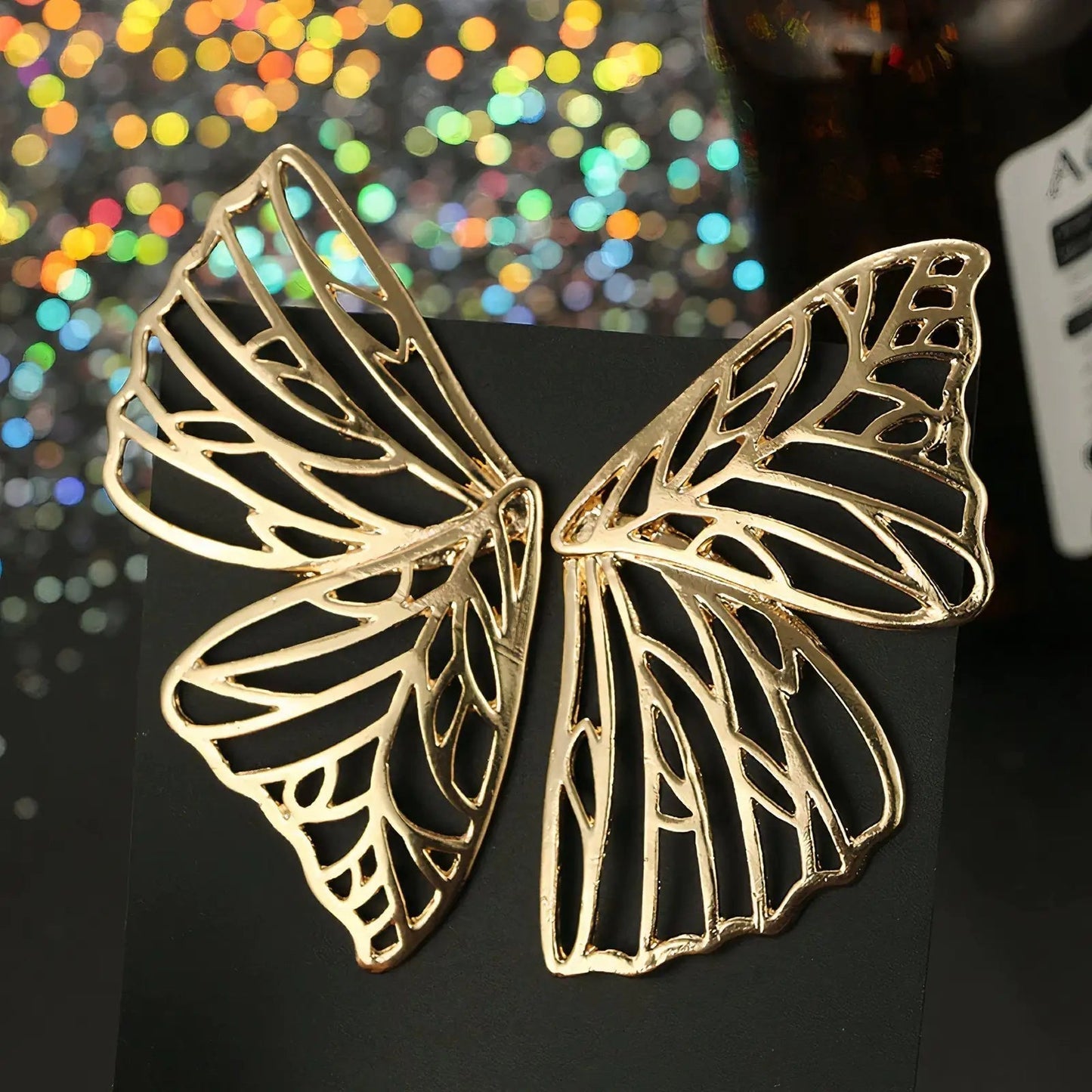 Gold Butterfly Earrings-What About Noah