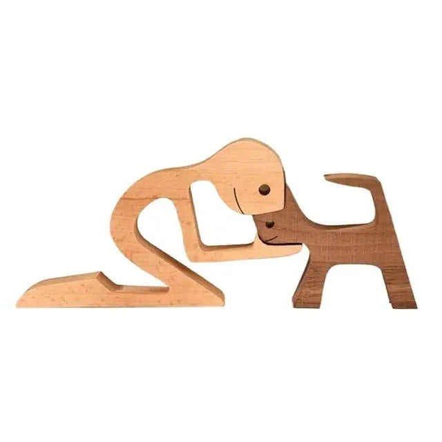 Handcrafted Wooden Puppy Figurine-What About Noah