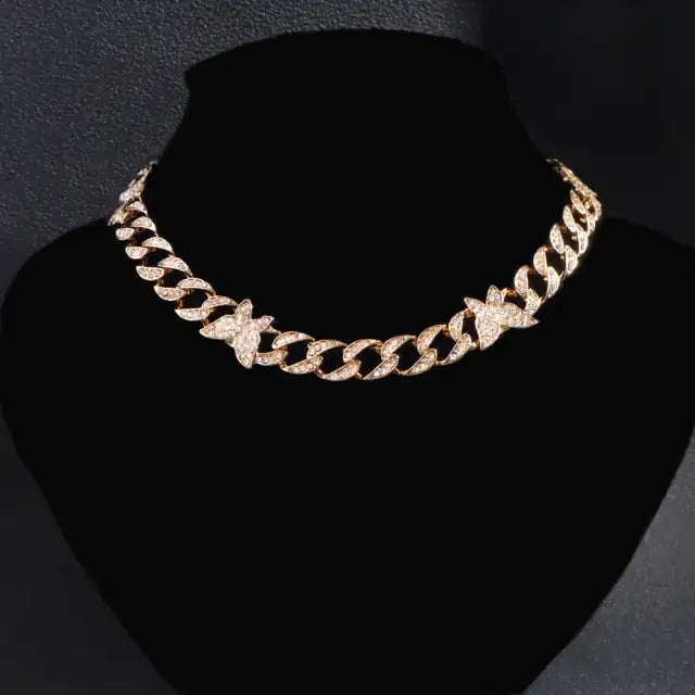 Iced Out Cuban Butterfly Link Chain-What About Noah