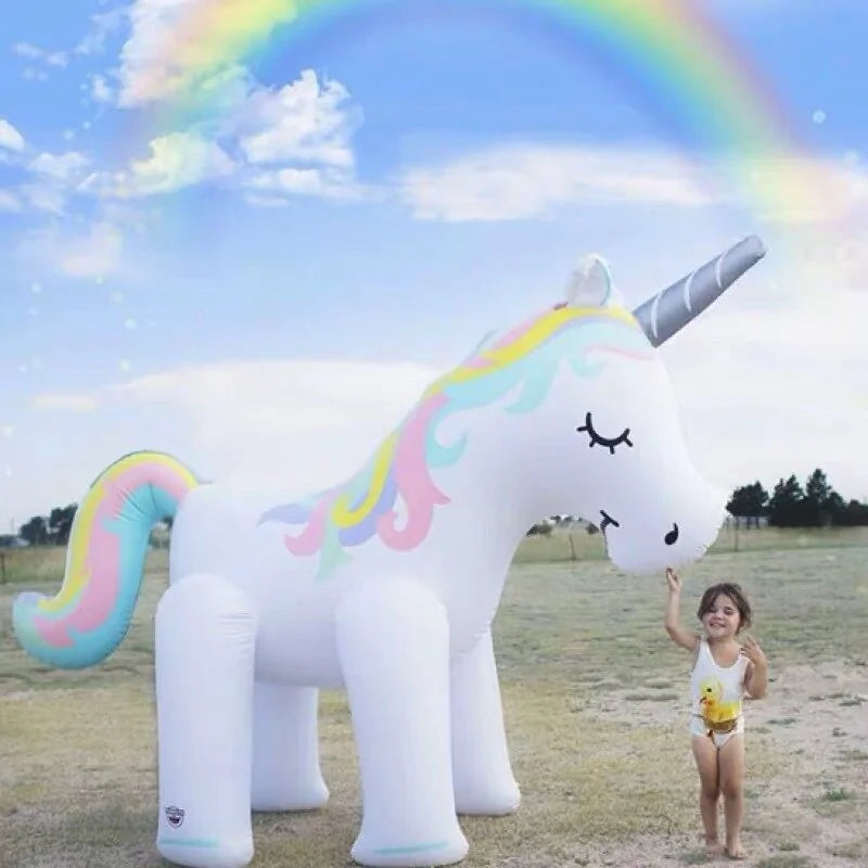 Inflatable Unicorn Water Spray-What About Noah