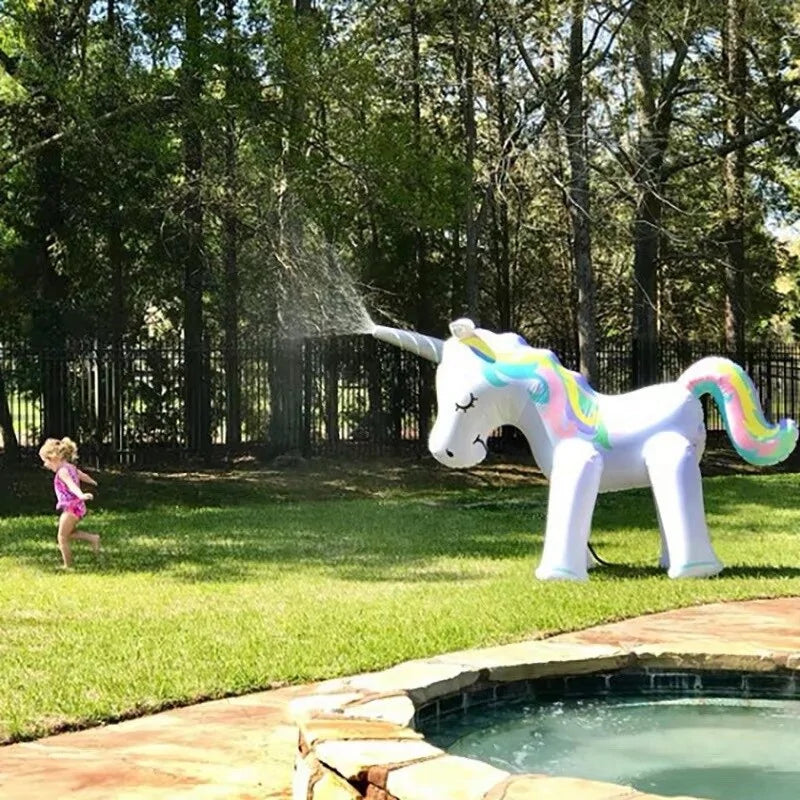 Inflatable Unicorn Water Spray-What About Noah