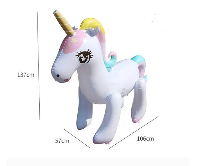 Inflatable Unicorn Water Spray-What About Noah