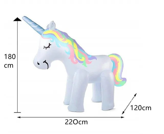 Inflatable Unicorn Water Spray-What About Noah