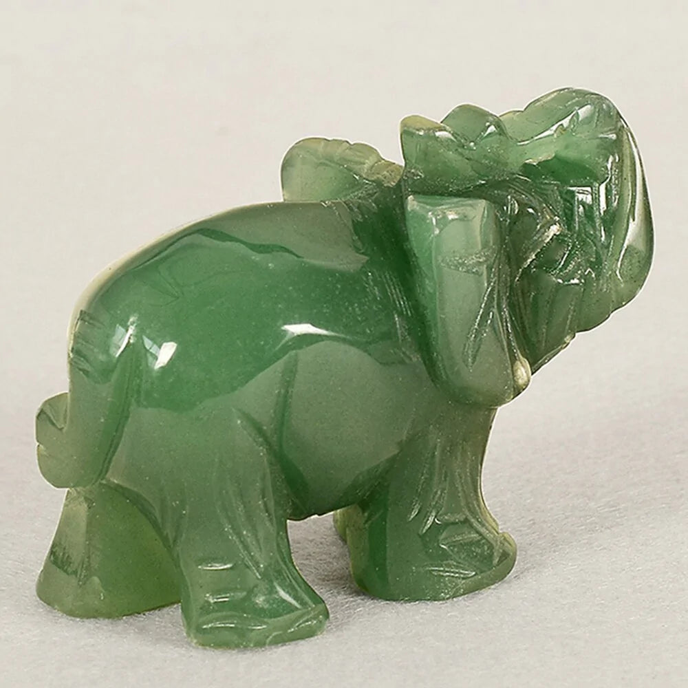 Jade Elephant Statue-What About Noah
