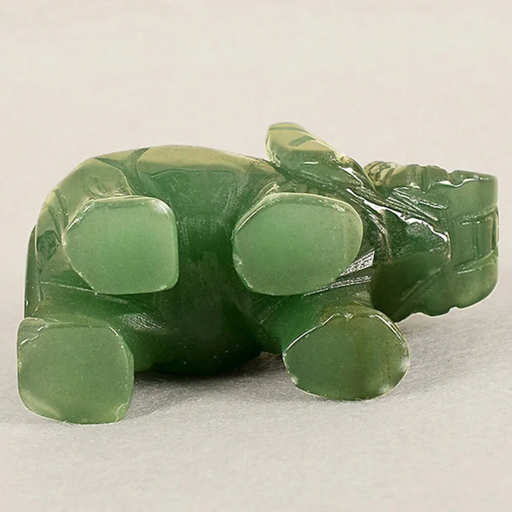 Jade Elephant Statue-What About Noah