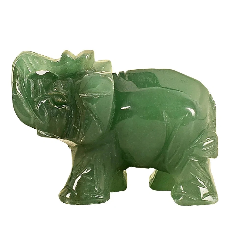 Jade Elephant Statue-What About Noah