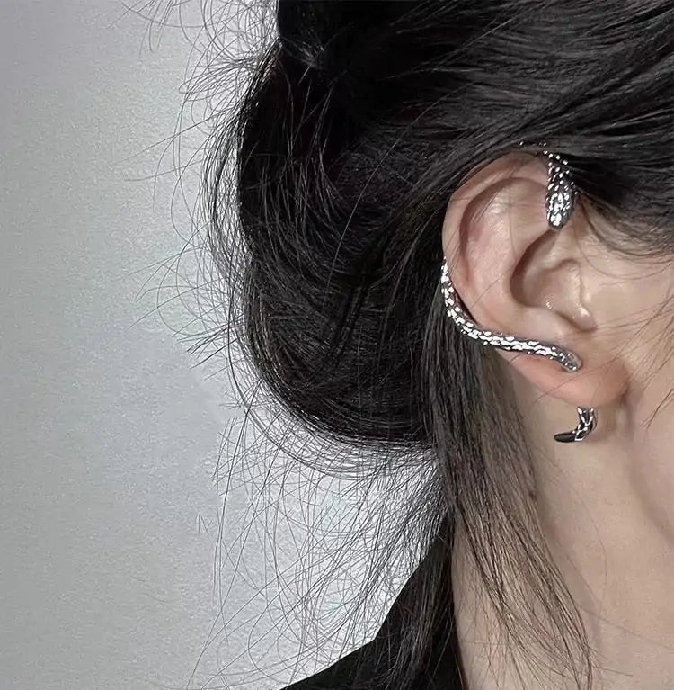Silver Snake Ear Cuff-What About Noah