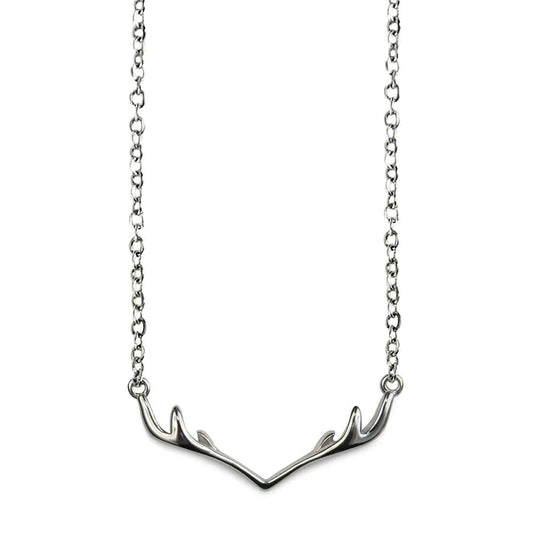 Sterling Silver Hunting Necklace Front View